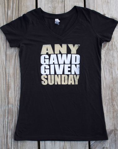 Any Gawd Given Sunday - fitted v-neck