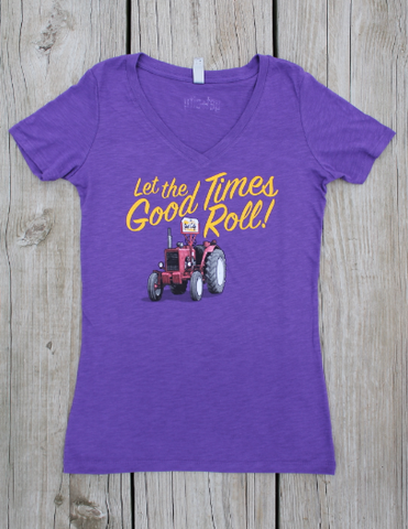 Let The Good Times Roll - fitted v-neck